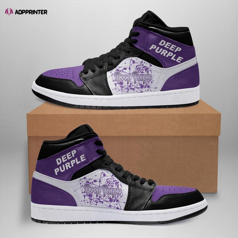 Deep Purple Rock Band Air Jordan Sneakers Team Custom Design Shoes Sport Eachstep For Men Women For Men Women
