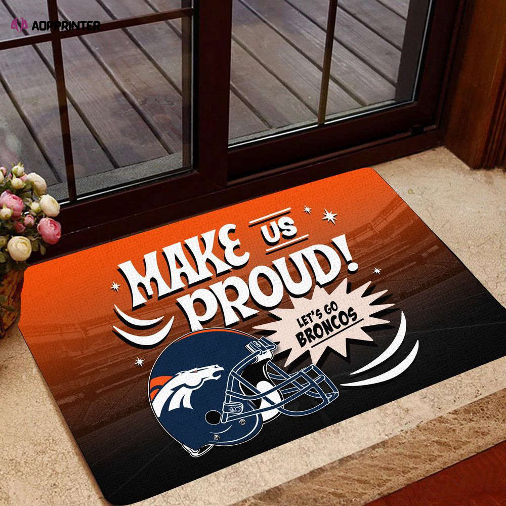 Denver Broncos Doormat, Gift For Home Decor