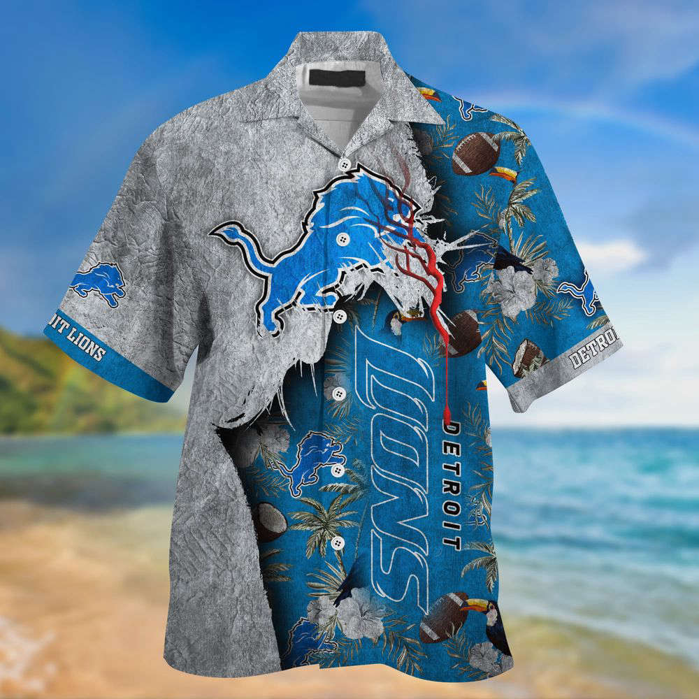 Detroit Lions NFL-God Hawaii Shirt New Gift For Summer