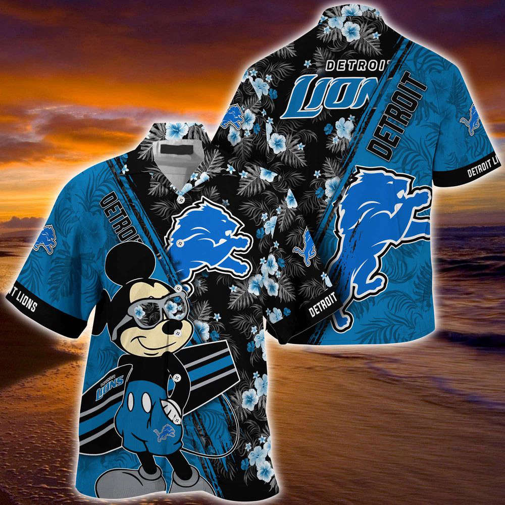 Cincinnati Bengals NFL-Summer Hawaii Shirt Mickey And Floral Pattern For Sports Fans