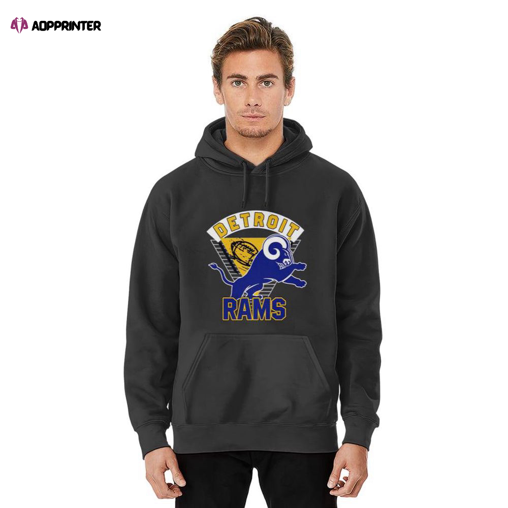 Detroit Rams Inspired Unisex Hoodie, Gift For Men And Women