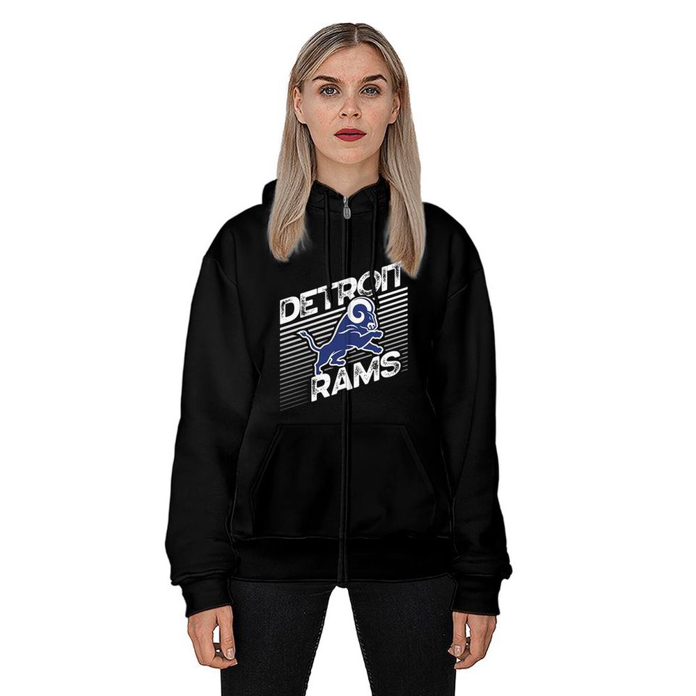 Detroit Rams Matt Stafford Los Angeles 2023 Champions Zip Hoodie, Gift For Men And Women