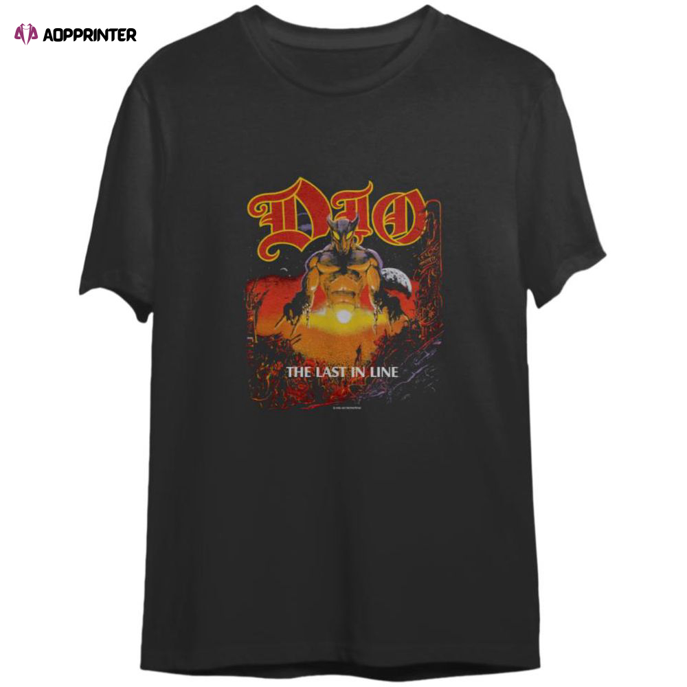 Dio Last In Line Tour Shirt, Dio Band T-Shirt, Heavy Metal Rock Band Concert Shirt