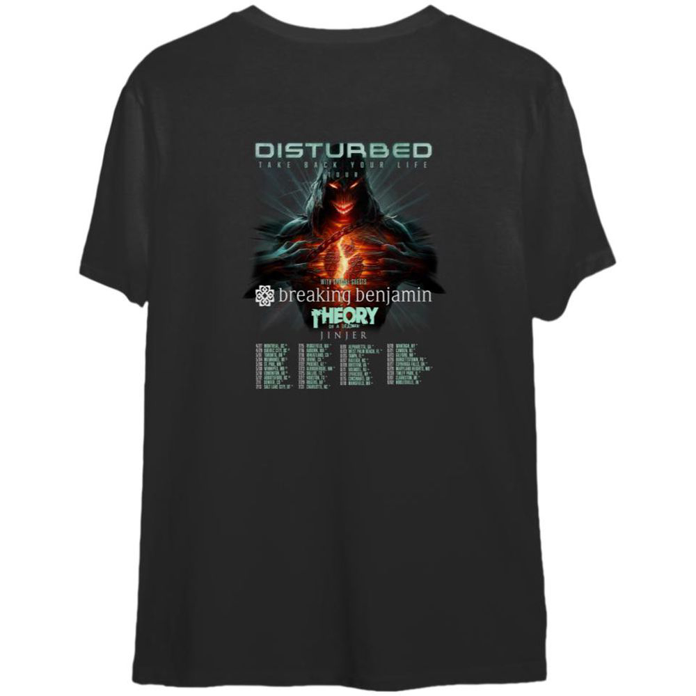 Disturbed Take Back Your Life Tour 2023 T-Shirt, For Men And Women