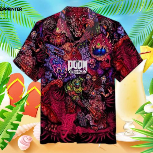 Doom Hawaiian Shirt, Vintage Hawaiian Shirt, Perfect Gift For Dad