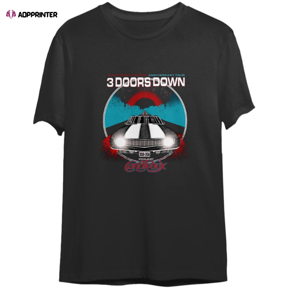 Doors Down Band  Away From the Sun Anniversary Tour 2023 T-Shirt, For Men And Women