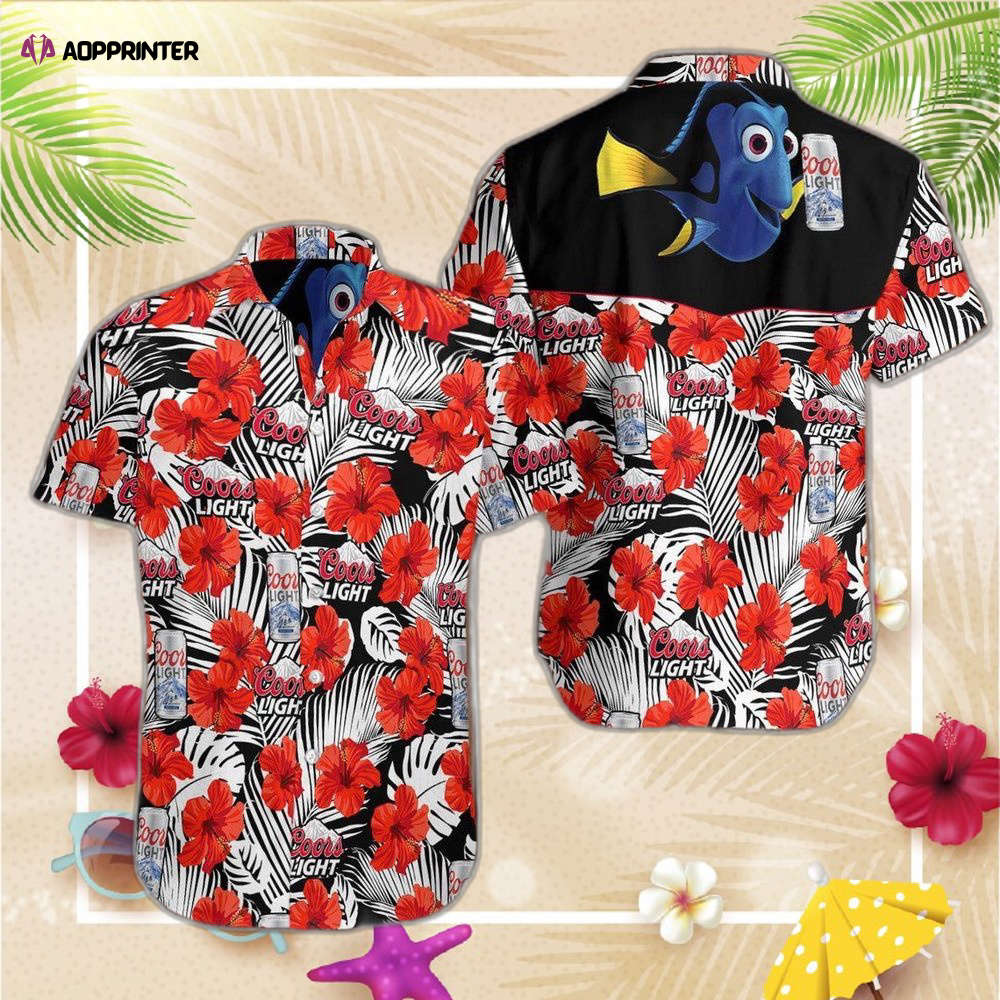 Coors Light Beer Tropical Leaf Hawaiian Shirt For Men Women And Beach Shorts