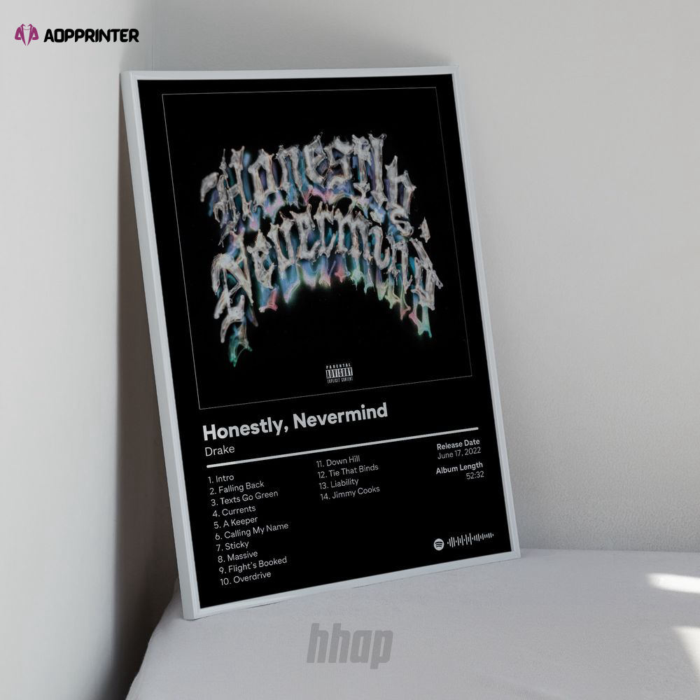 Drake – Honestly Nevermind – Album Cover Poster, Best Gift For Home Decoration