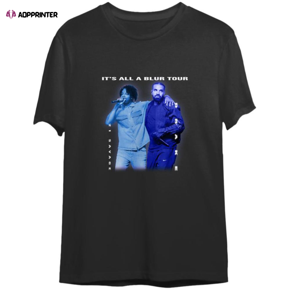 Drake It’s All A Blur Tour 2023 Concert Music Rap T-Shirt, For Men Women