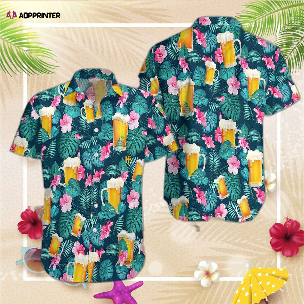 Drink Beer Alcohol Tropical Cool Design – Aloha  Hawaiian Shirt For Men Women