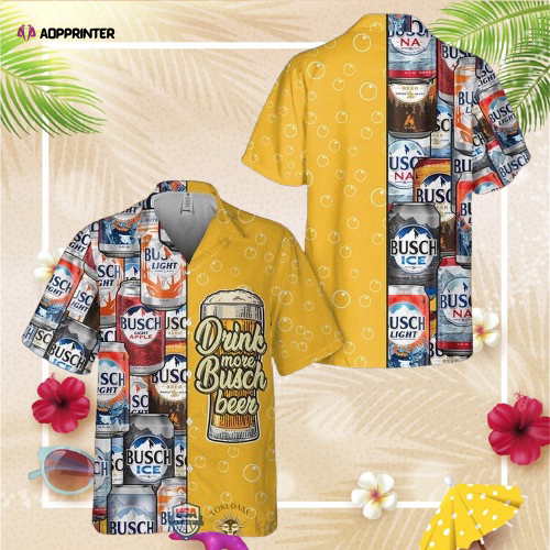 Busch Light Beer Pineapple Hawaiian Shirt For Men Women