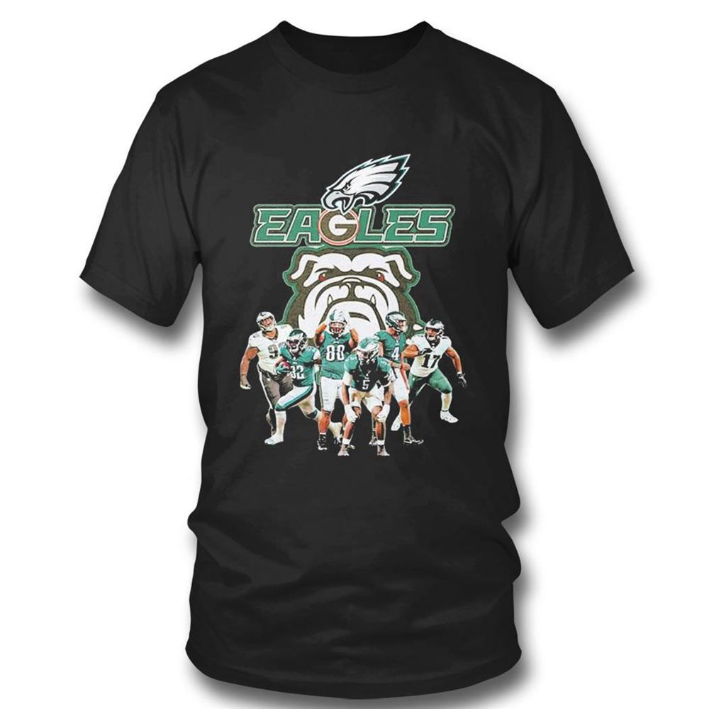 Eagles Dawgs Philadelphia Eagles And Georgia Bulldogs Players T-shirt For Fans