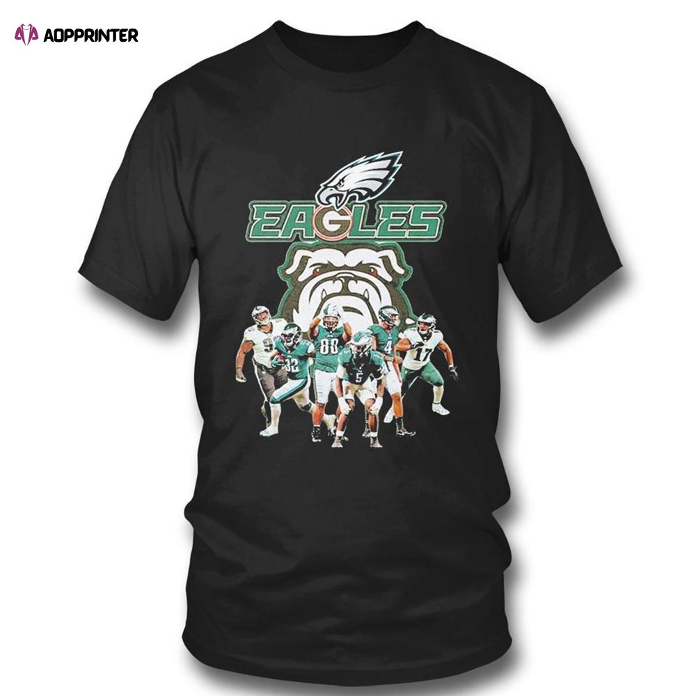Eagles Dawgs Philadelphia Eagles And Georgia Bulldogs Players T-shirt For Fans