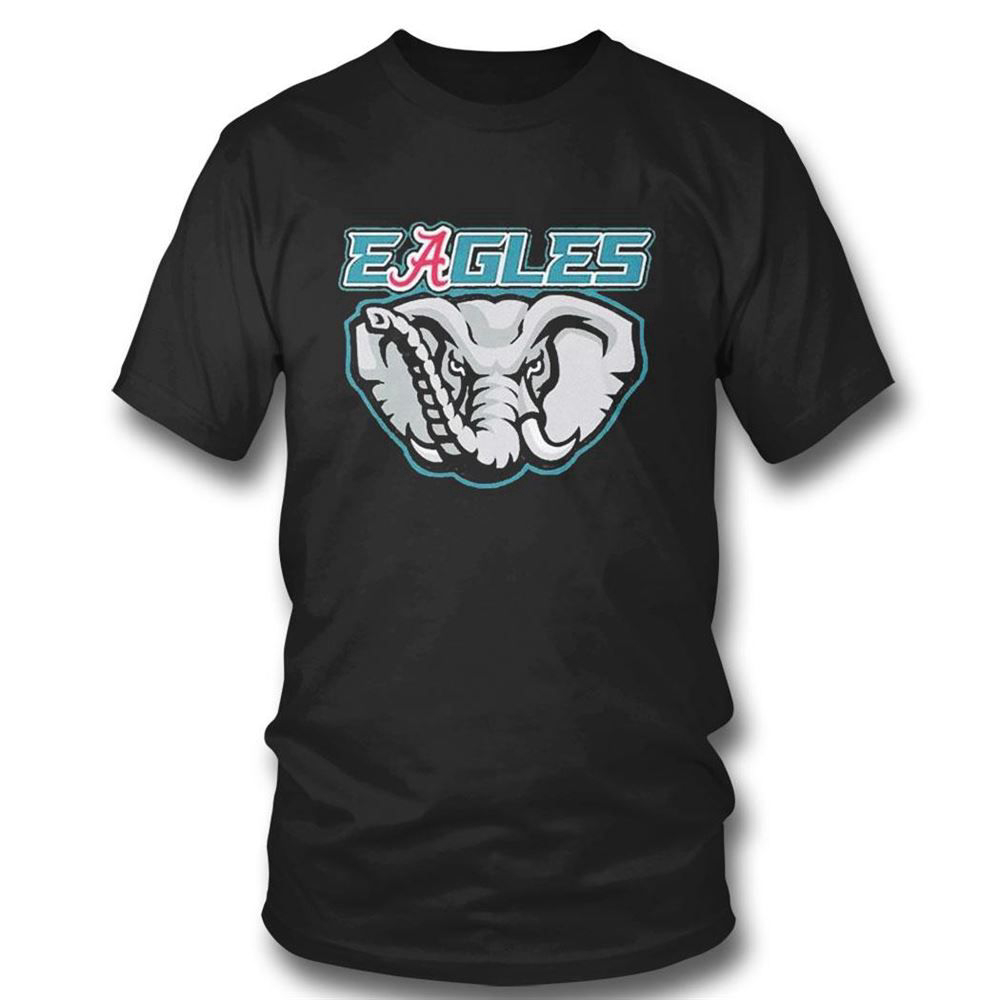 Eagles Elephant Philadelphia Eagles And Alabama Crimson Tide T-shirt For Fans