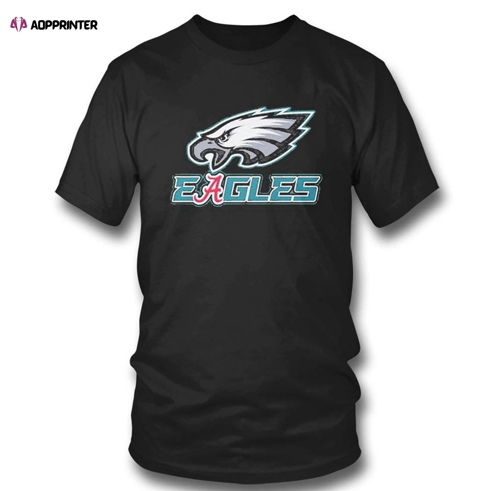 Eagles Philadelphia Eagles And Alabama Crimson Tide 2023 T-shirt For Fans