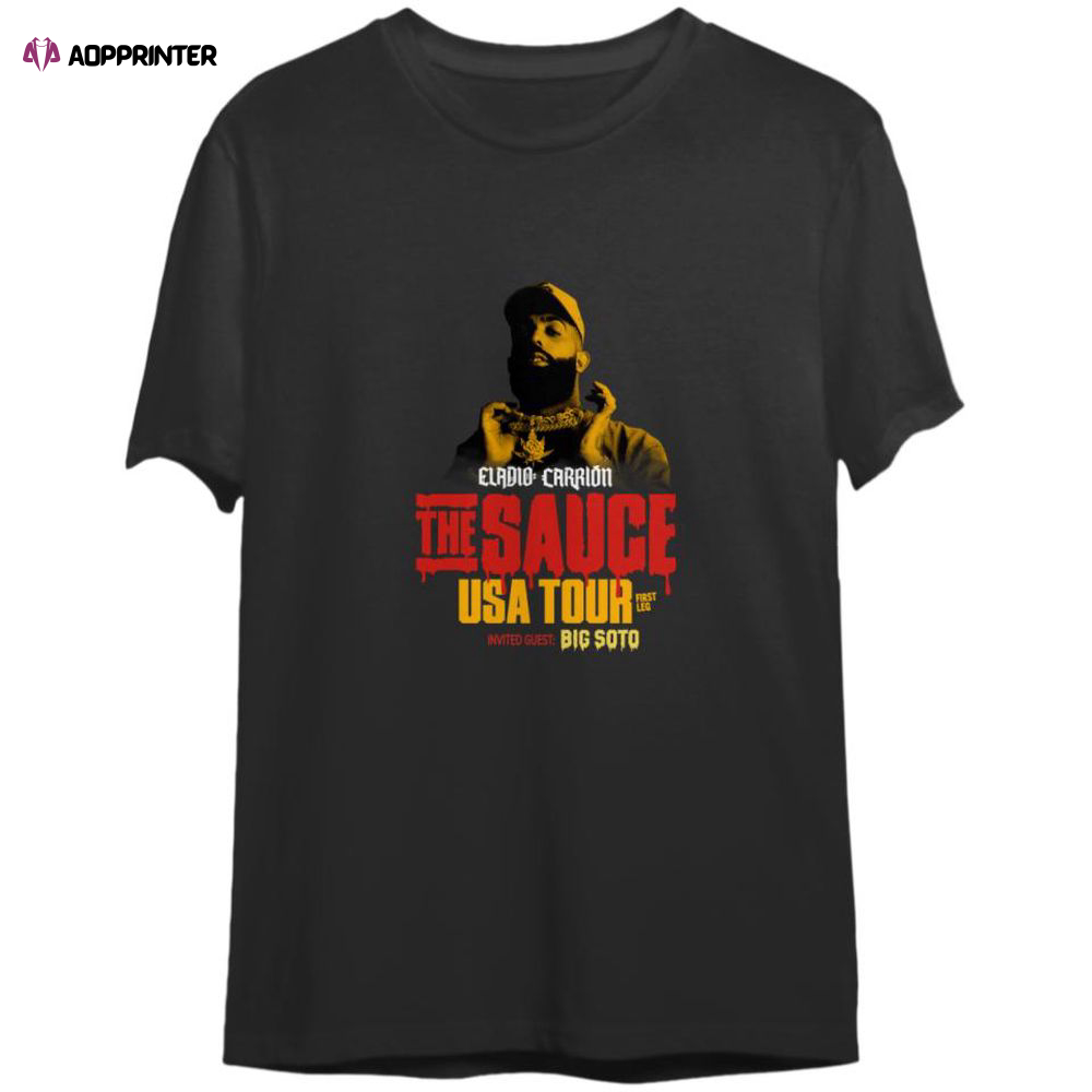 Eladio Carion T-Shirt, The Sause USA Tour T-Shirt, , Eladio Carion Tour T-Shirt For Men And Women
