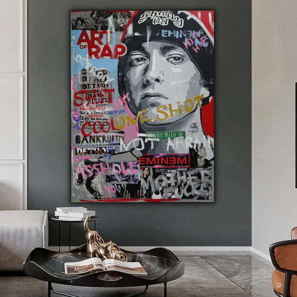Eminem Banksy Music, Eminem Poster – Gift For Home Decoration