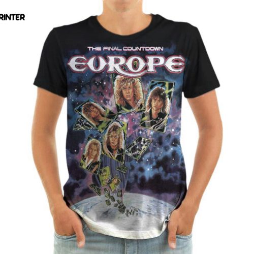 Europe Rock Legends Music 3D Tshirt