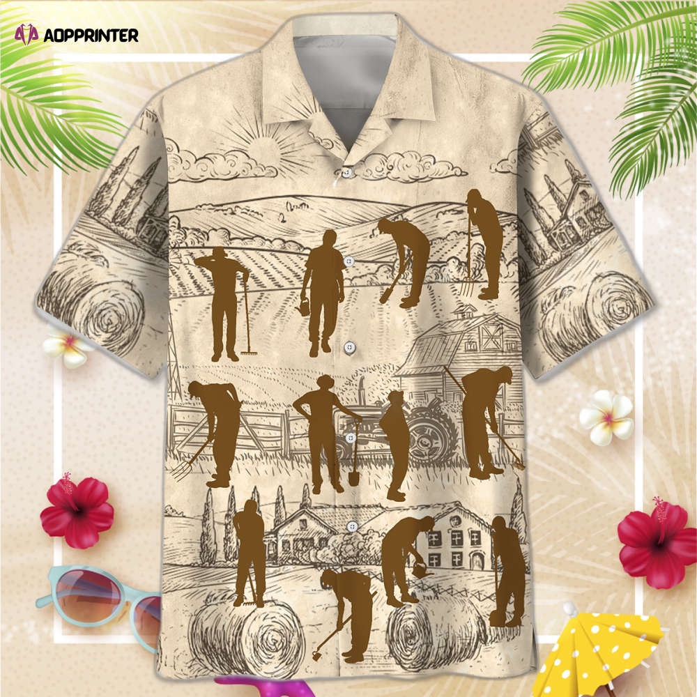 Farmer Vintage Hawaiian Shirt, Gift For Men Women