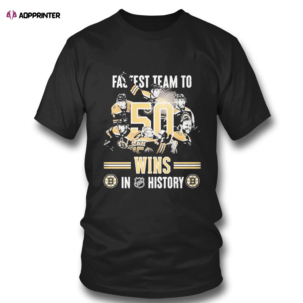 Fastest Team To 50 Wins In History T-shirt For Fans