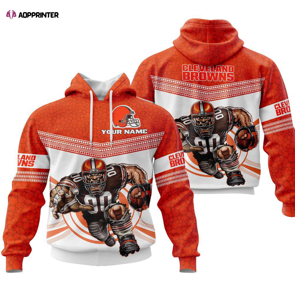 Fathead Mascot Hoodie  Personalized-  Cleveland Browns For Men And Women