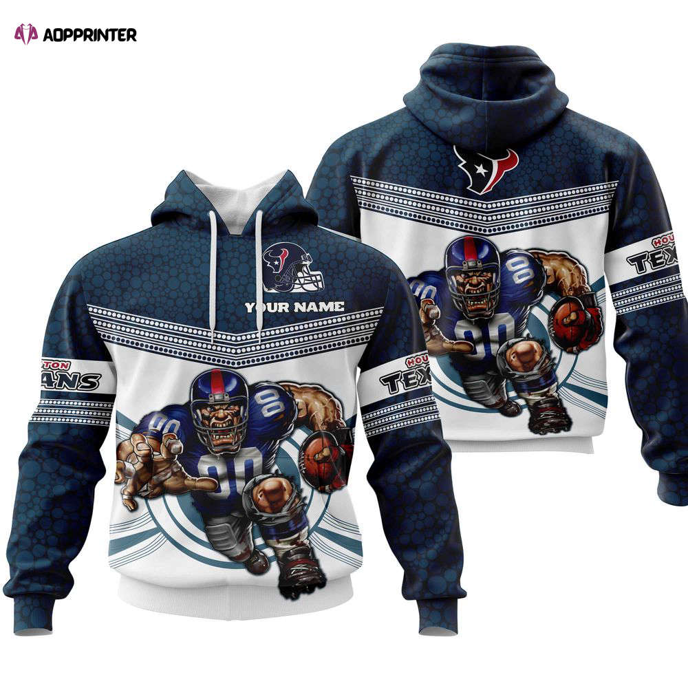 Fathead Mascot Hoodie  Personalized- Houston Texans For Men And Women