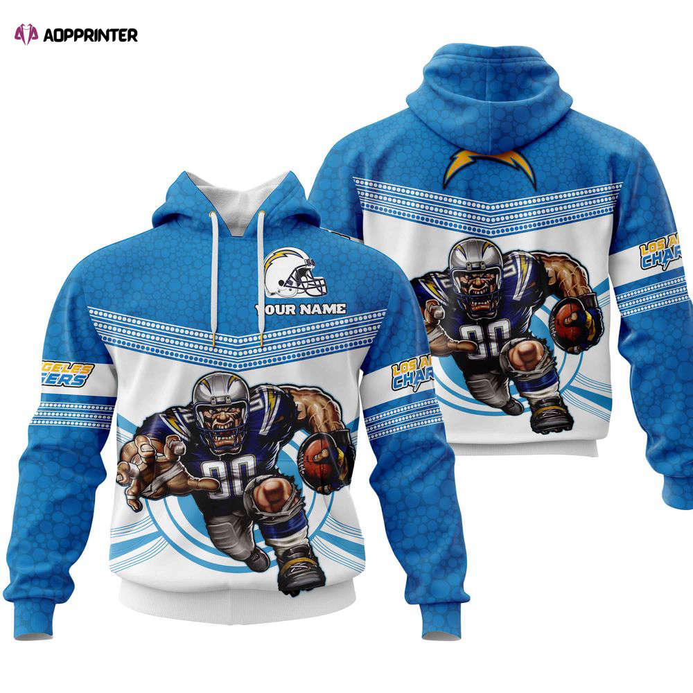 Fathead Mascot Hoodie  Personalized- Los Angeles Chargers For Men And Women
