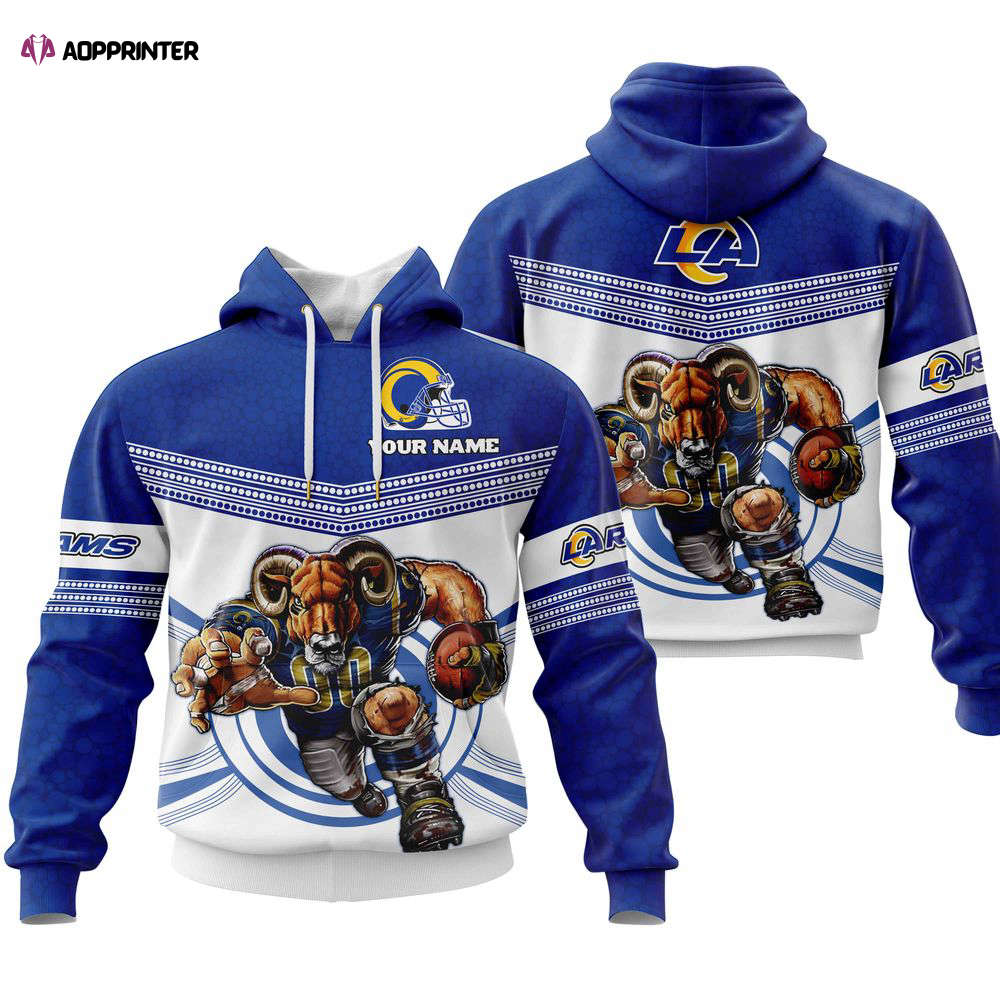 Fathead Mascot Hoodie  Personalized-Los Angeles Rams, For Men And Women