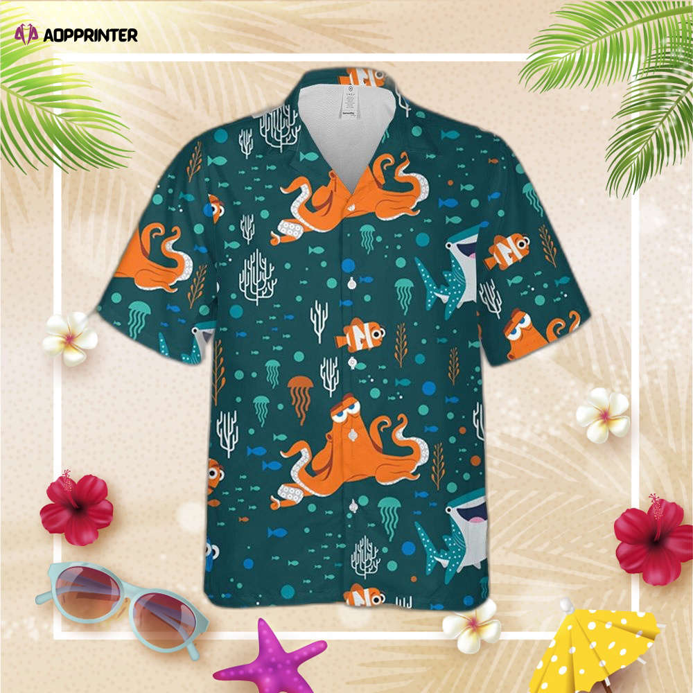 Finding Nemo Disney Hawaiian Shirt, Nemo Marlin Dory Crush Shirt, Gift For Men Women