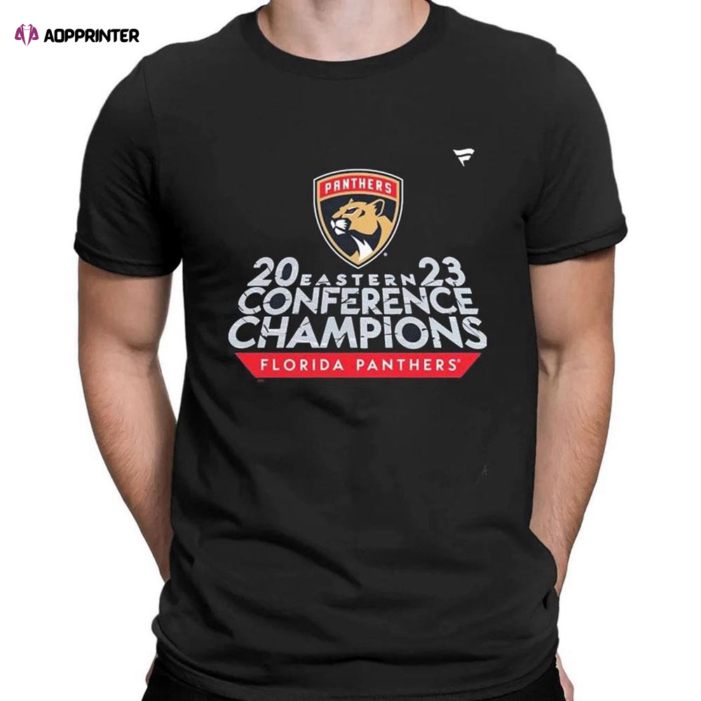 Florida Panthers Team Eastern Conference Champions Signatures 2023 T-shirt For Men Women