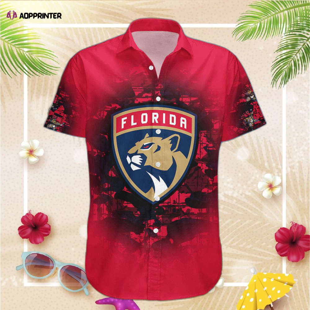 Florida Panthers Hawaii Shirt Set Camouflage Vintage – NHL