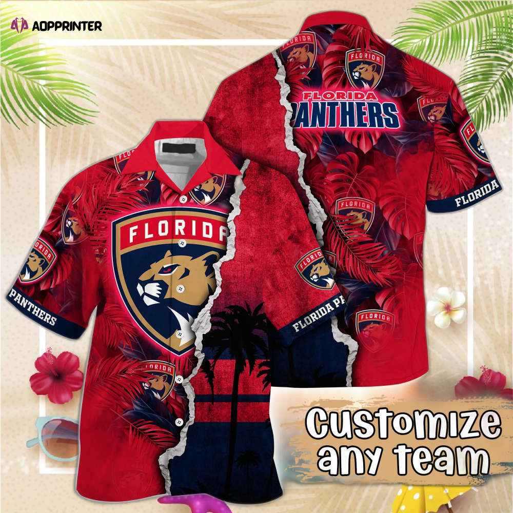 Florida Panthers Hawaiian Shirt Custom Name