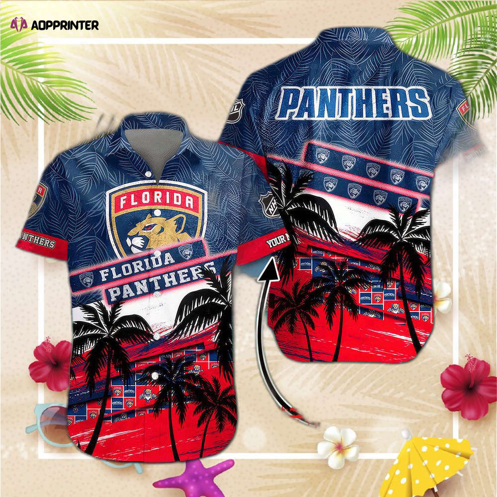 Florida Panthers NHL Flower Hawaii Shirt And Tshirt For Fans, Summer Football Shirts