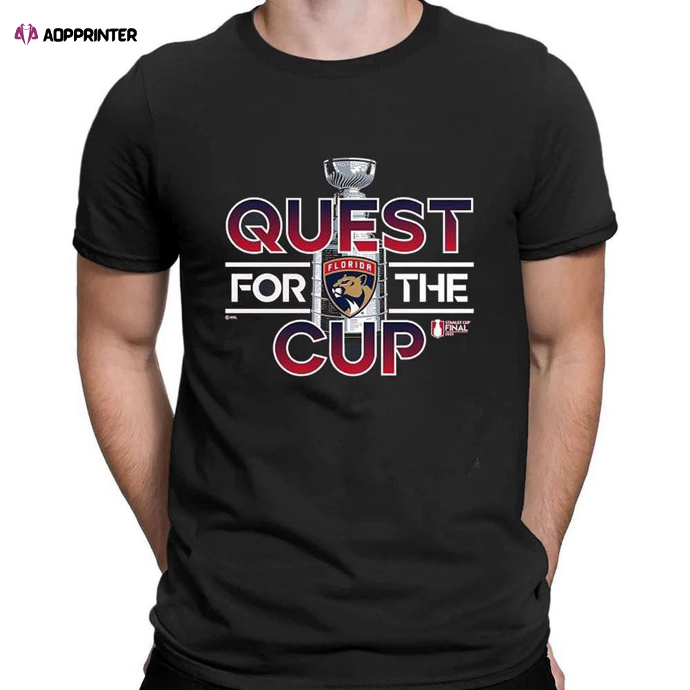 Florida Panthers Quest For The Cup Stanley Cup Final 2023 T-shirt For Fans