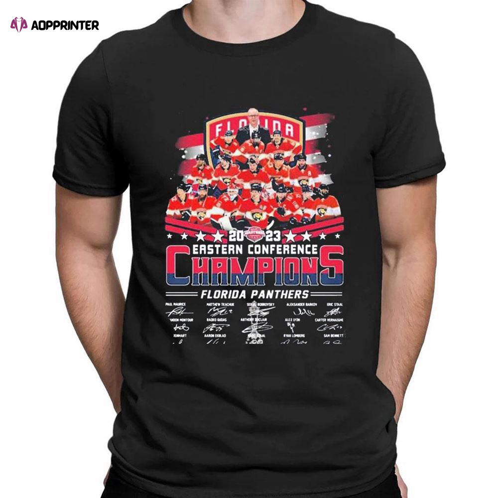 Florida Panthers 2023 Eastern Conference Champions Locker Room  T-shirt For Men Women