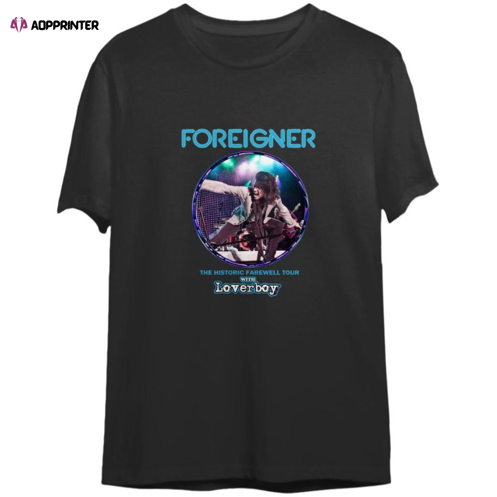 Foreigner 2023 Concert Shirt, Foreigner The Histroric Farewell Tour 2023 Shirt