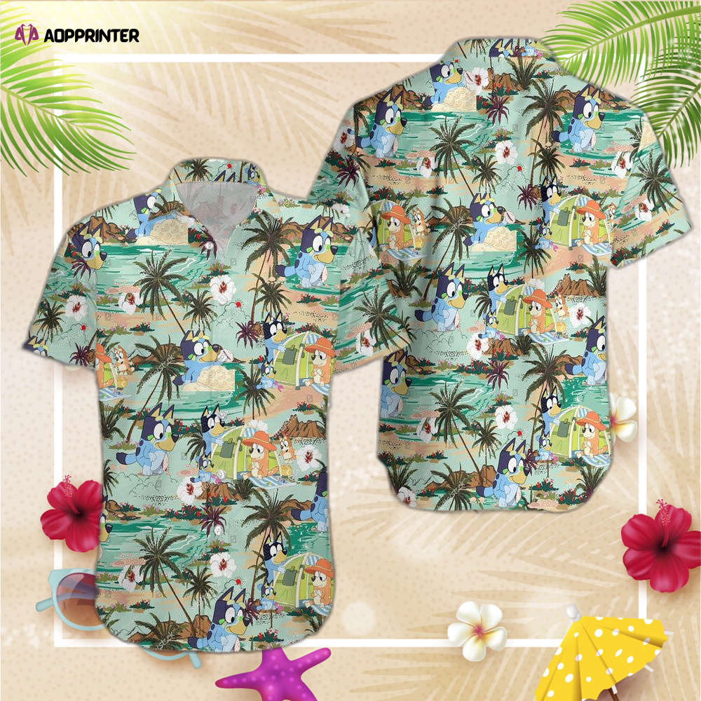Funny Bluey Hawaiian Shirt, Gift For Men Women