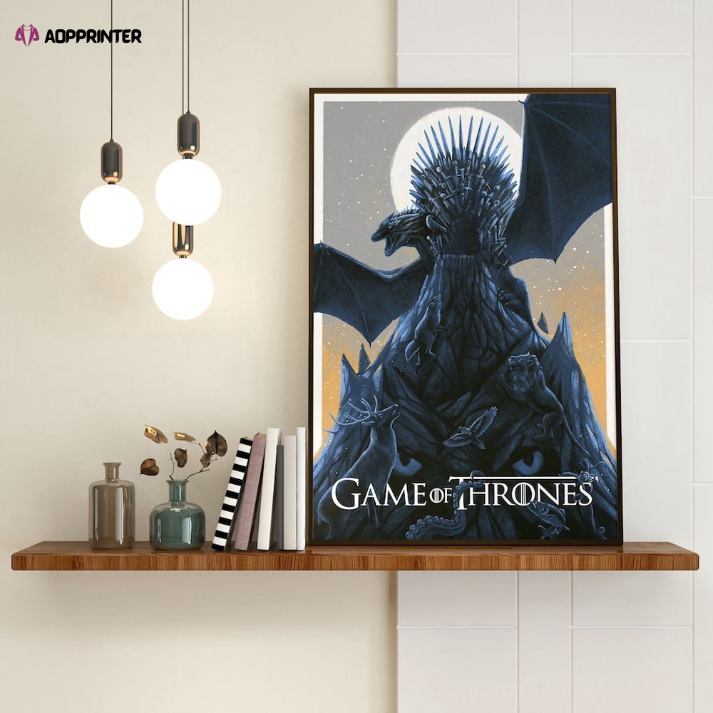 Game Of Thrones Poster – George R. R. Martin – Game of Thrones – Vintage Retro Poster, For Home Decor