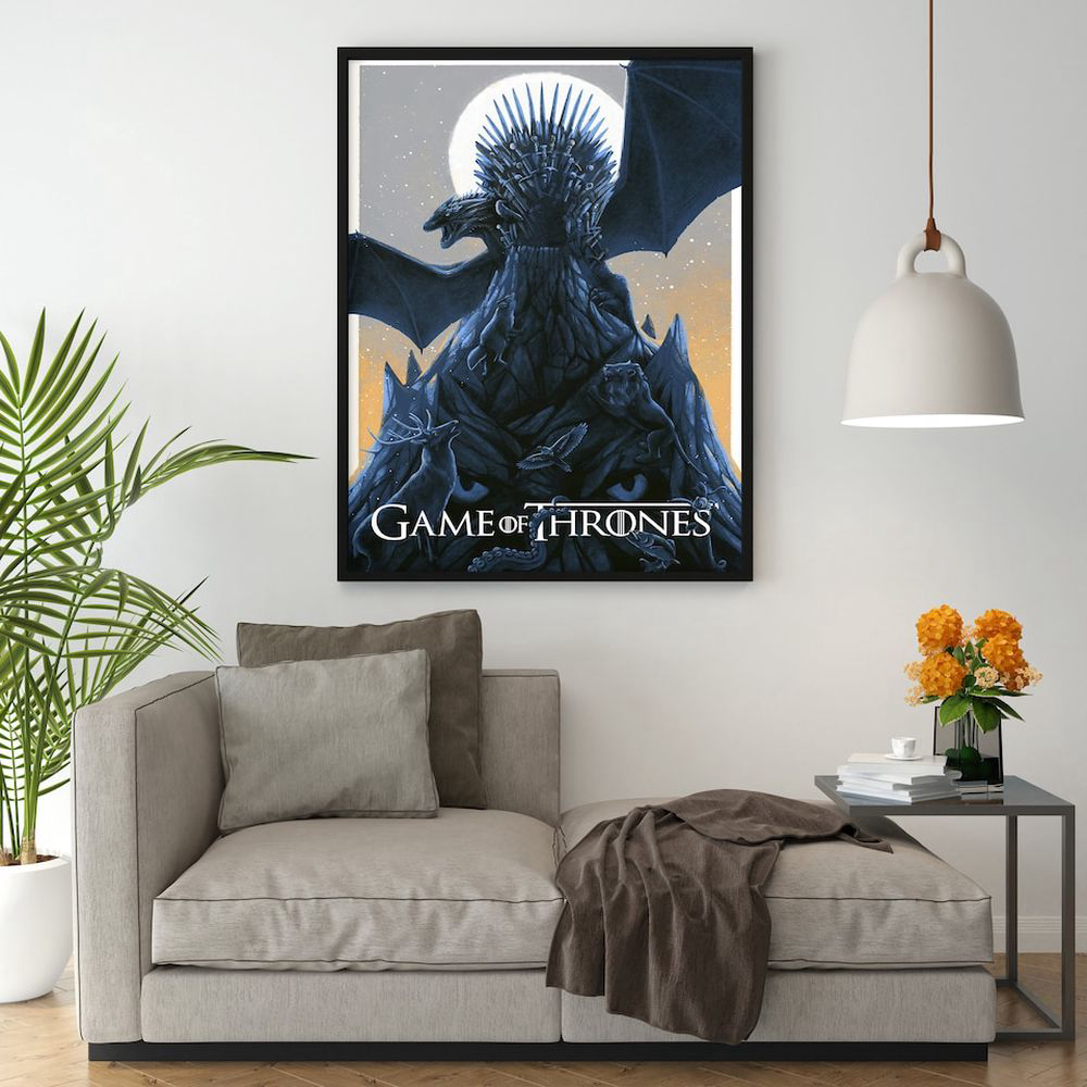 Game Of Thrones Poster – George R. R. Martin – Game of Thrones – Vintage Retro Poster, For Home Decor