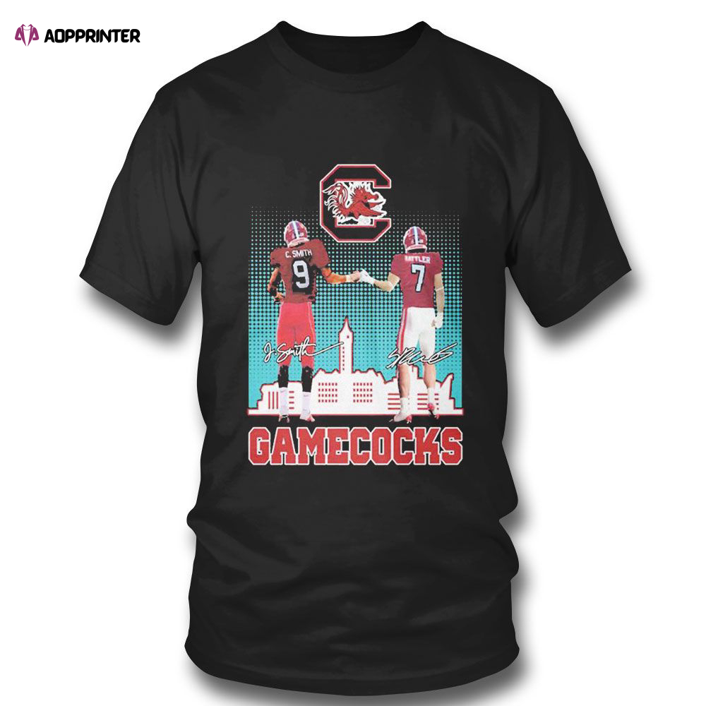 Gamecock C Smith And Rattler Signature City Skyline T-shirt For Fans