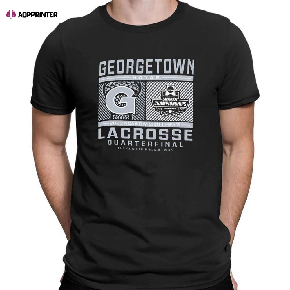 Georgetown Hoyas 2023 Division I Mens Lacrosse Quarterfinal T-shirt For Men Women