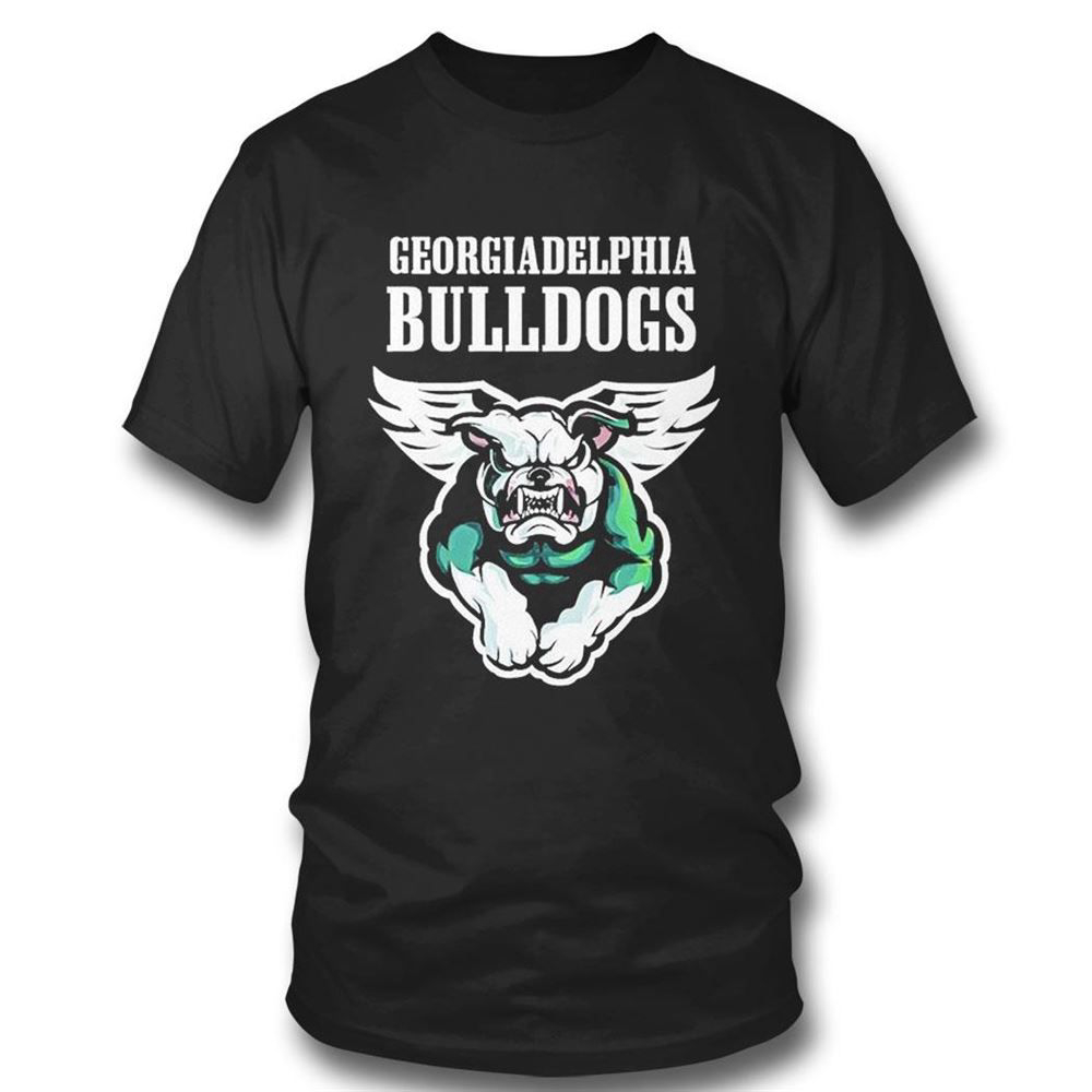 Georgia Delphia Philadelphia Eagles And Georgia Bulldogs T-shirt For Fans