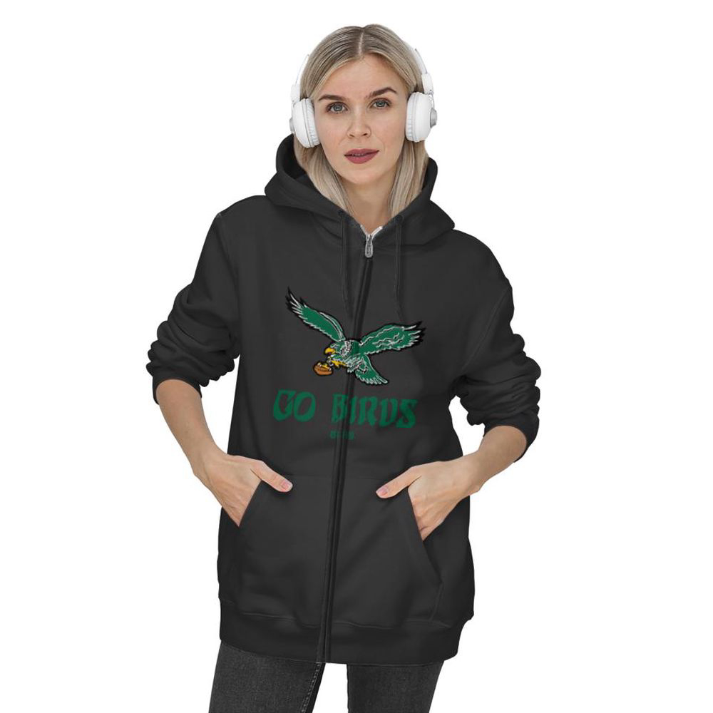 Go Birds Est 1933 Zip Hoodie, Gift For Men And Women, Vintage Eagles Philadelphia