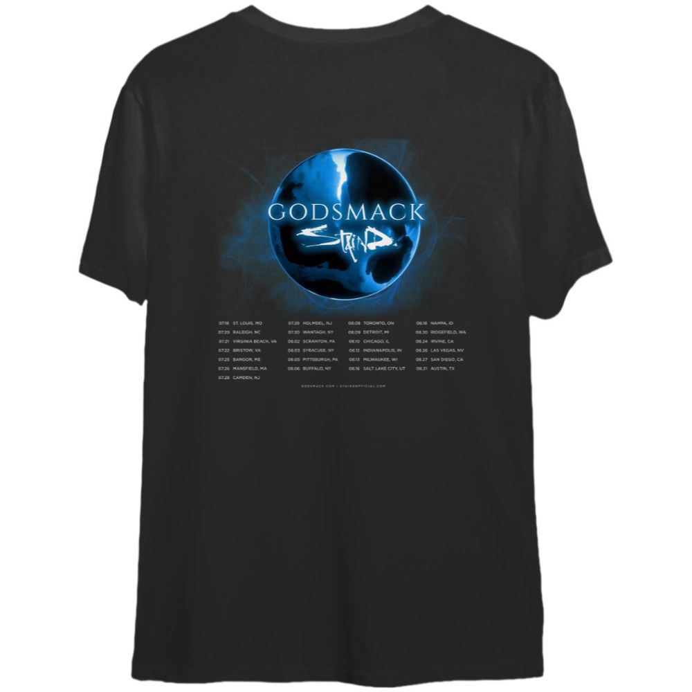 Godsmack With Staind 2023 Tour Shirt, Godsmack Band Fan Shirt For Men And Women