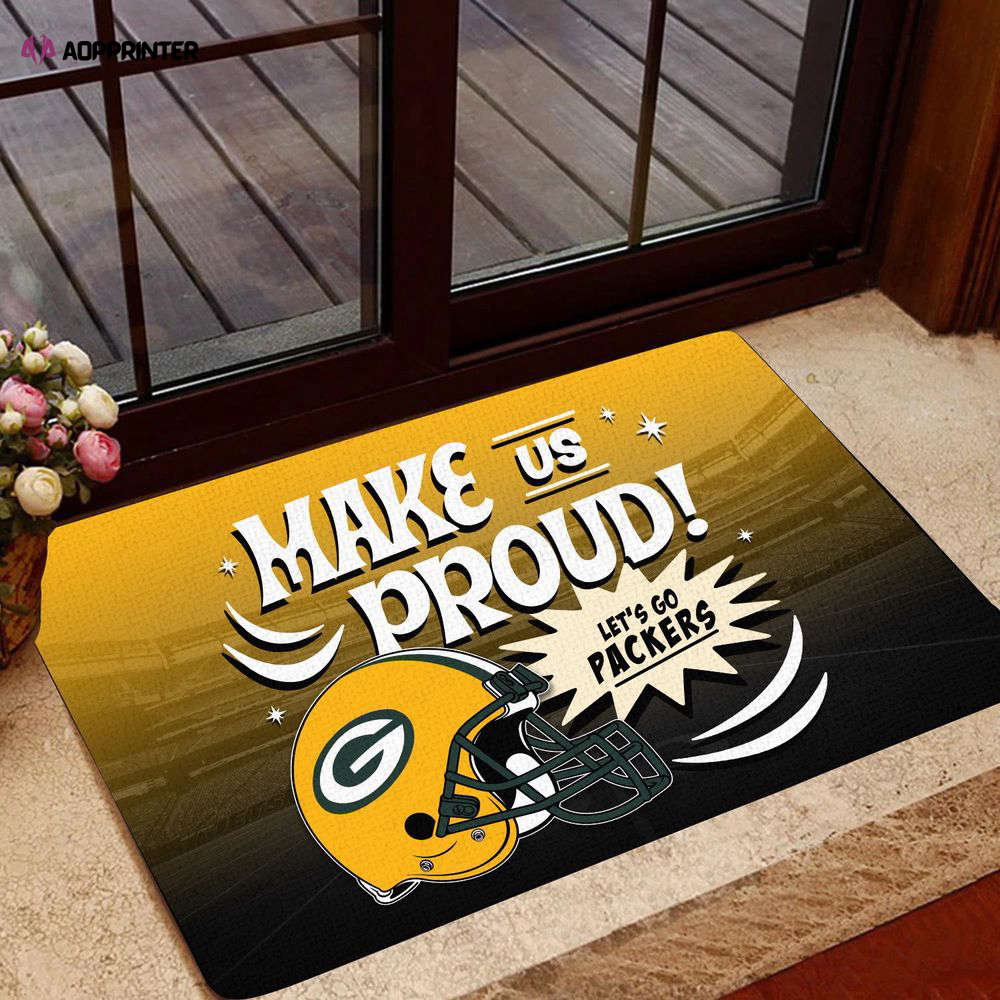 Green Bay Packers Doormat, Gift For Home Decor