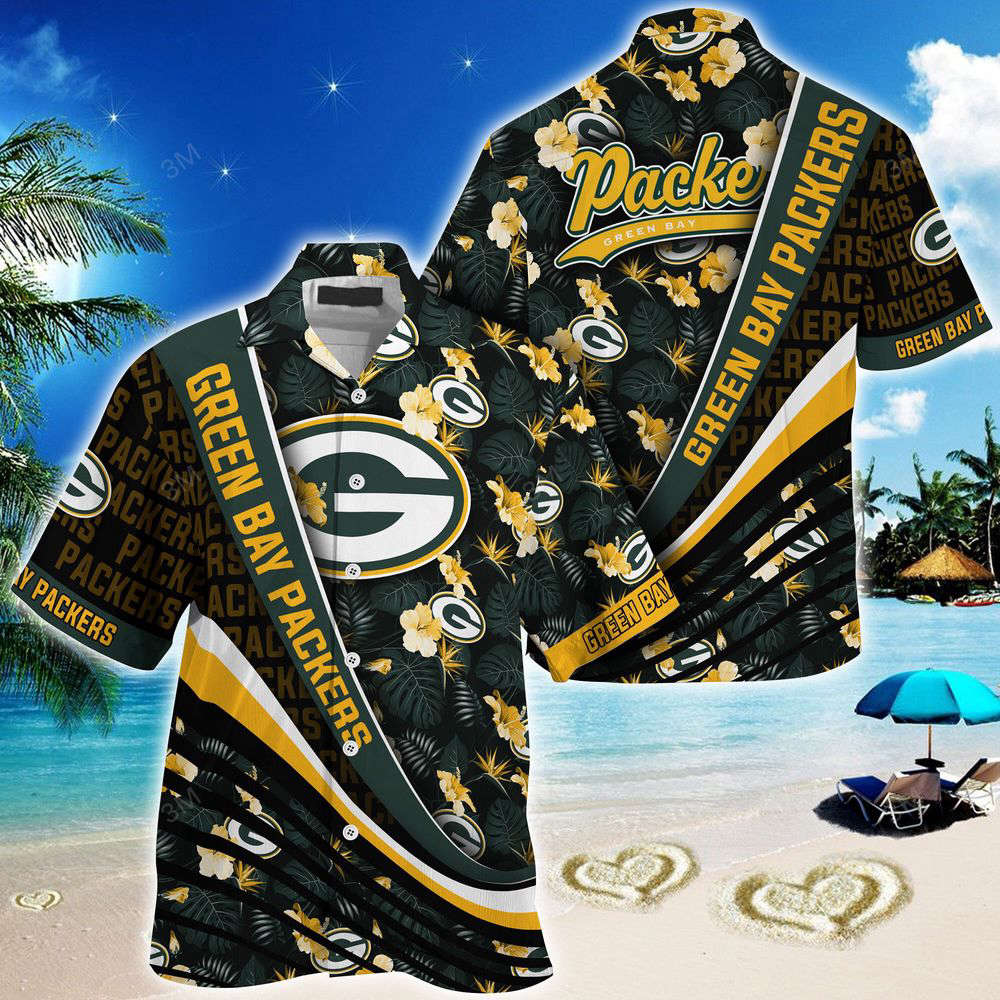 Green Bay Packers NFL-Summer Hawaii Shirt With Tropical Flower Pattern For Men Women