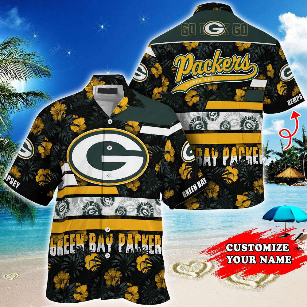 Green Bay Packers NFL-Hawaii Shirt Short Style Hot Trending Summer  For Men And Women