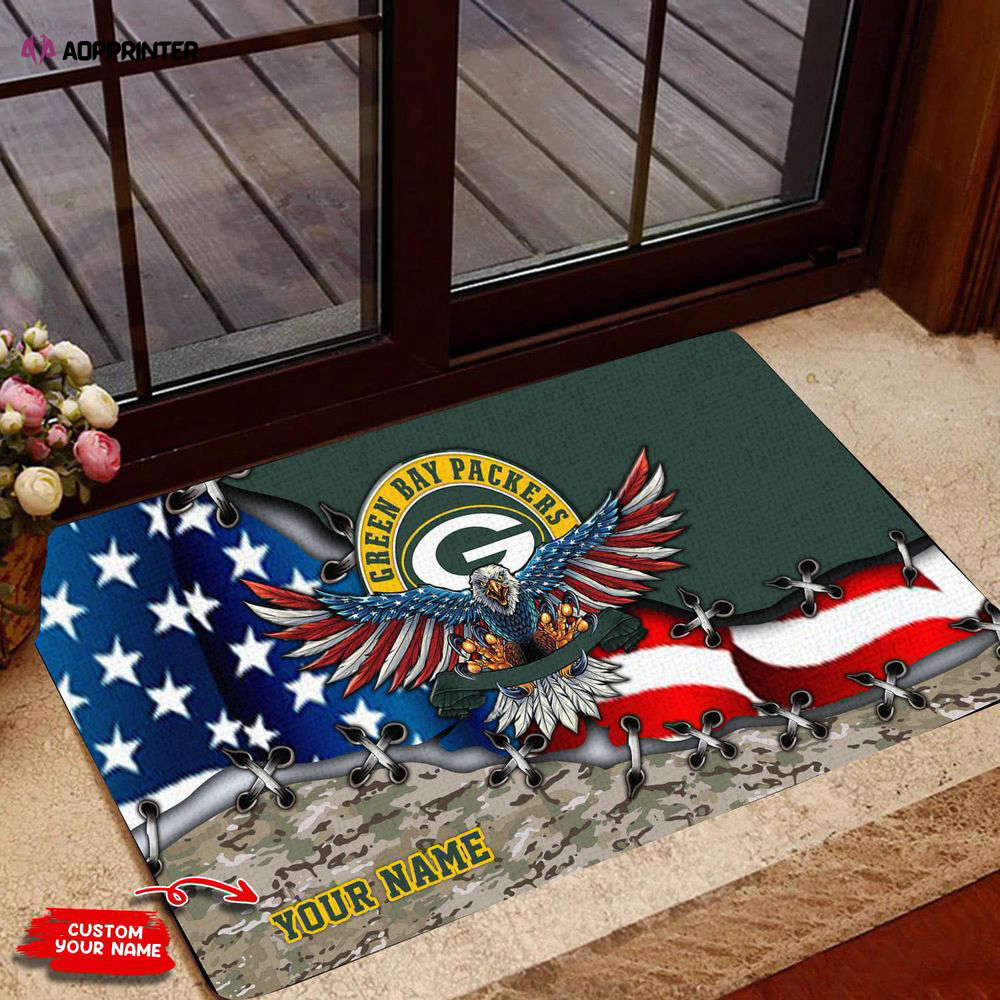 Green Bay Packers Personalized  Doormat, Best Gift For Home Decor