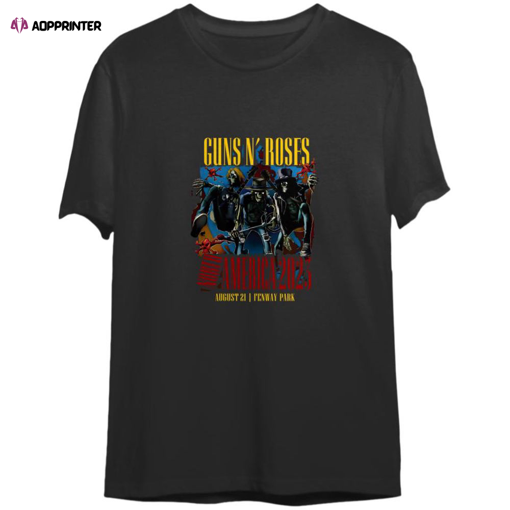 Guns N’ Roses 2023 Shirt, North American World Tour T-Shirt, Band Shirts