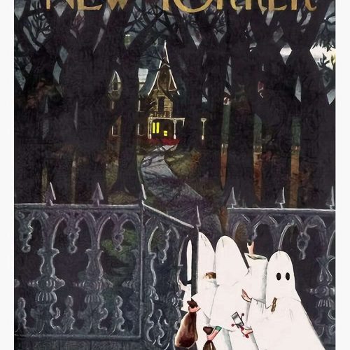 Halloween Ghost The New Yorker Poster, Best Gift For Home Decoration
